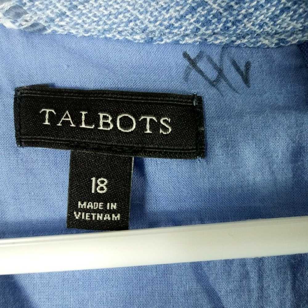 Talbots Womens Stripe Tweed Shift Dress Sleeveles… - image 3