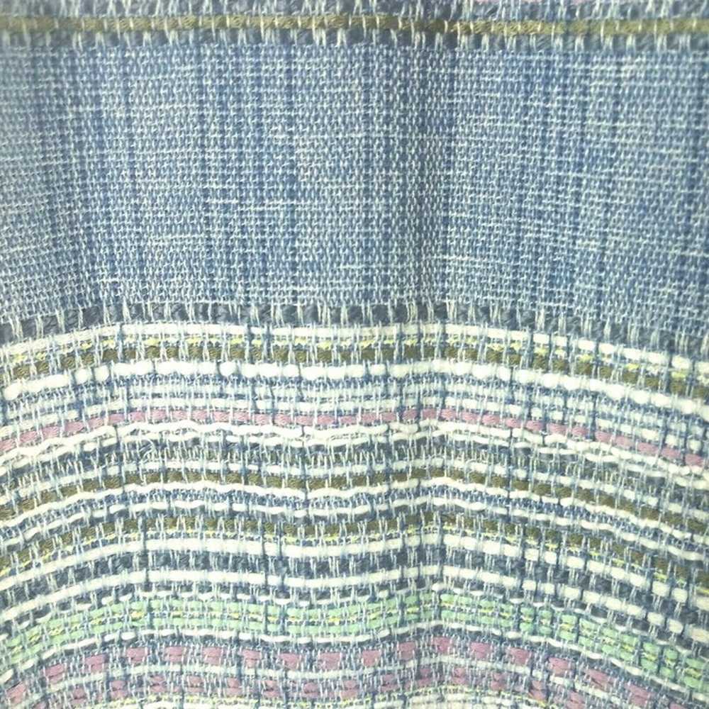 Talbots Womens Stripe Tweed Shift Dress Sleeveles… - image 4