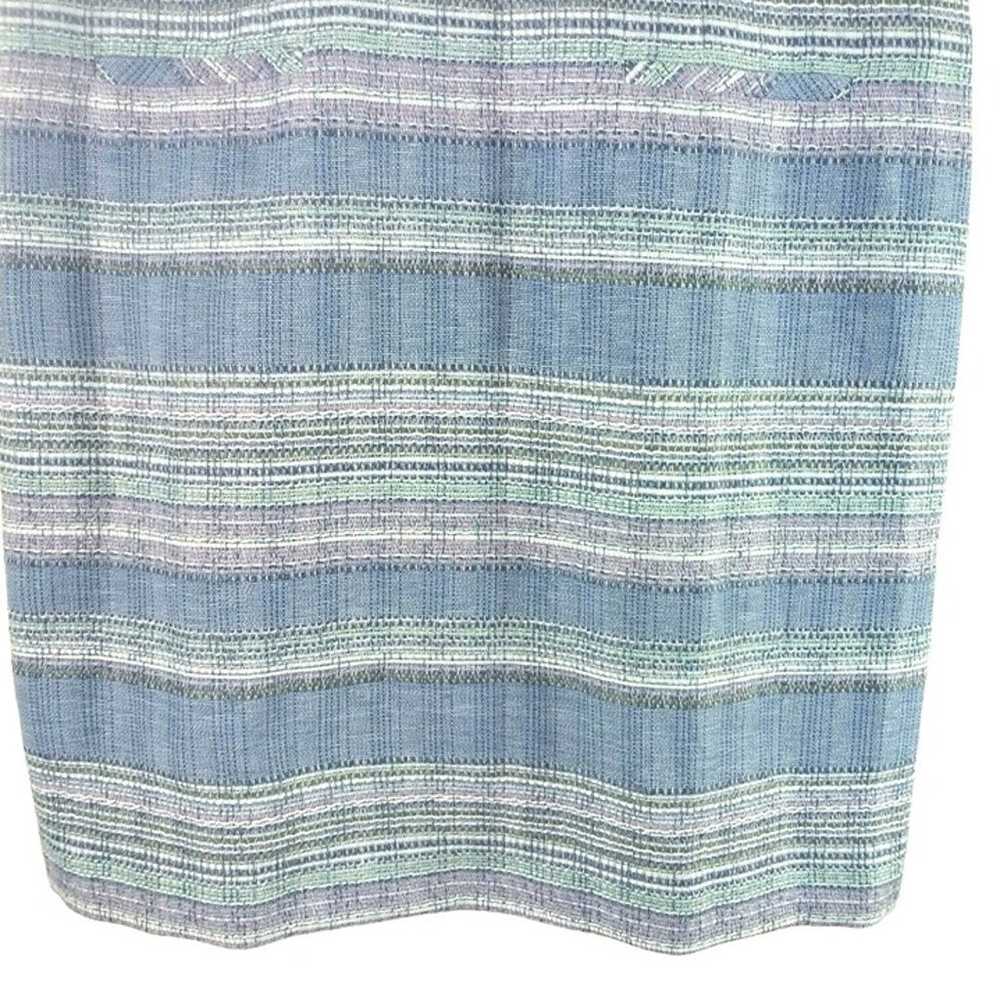 Talbots Womens Stripe Tweed Shift Dress Sleeveles… - image 7
