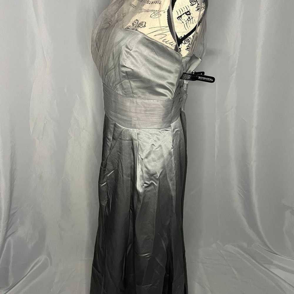 David’s Bridal silver / grey bridesmaids dress - image 2