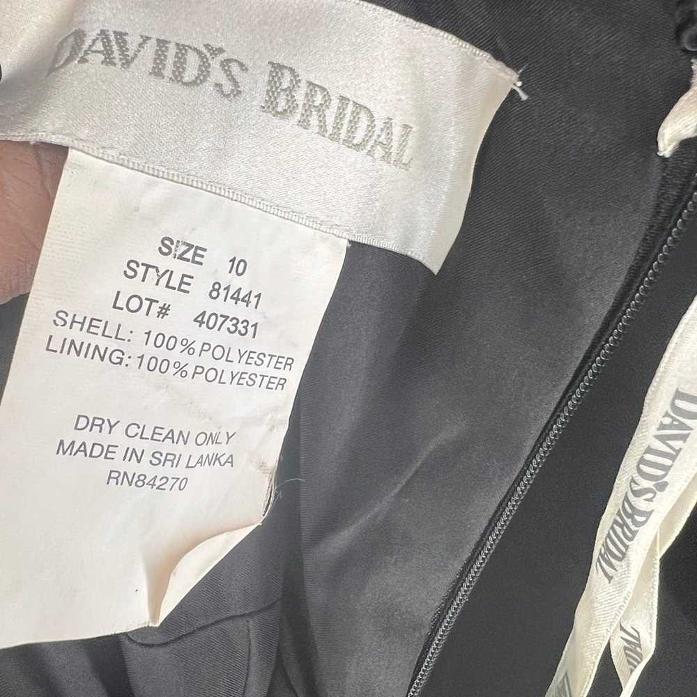 David’s Bridal silver / grey bridesmaids dress - image 5