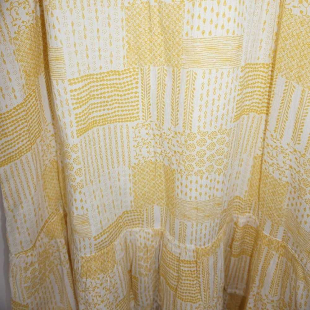 Caslon Tiered Dress Woman Size XL Yellow White La… - image 11