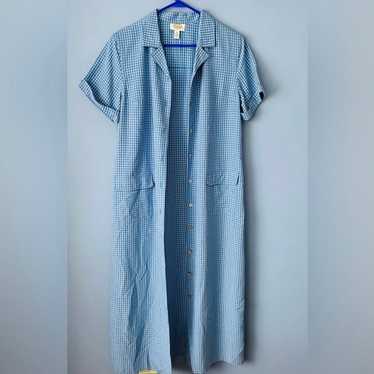 Vintage Talbots Cotton Shirt Dress 