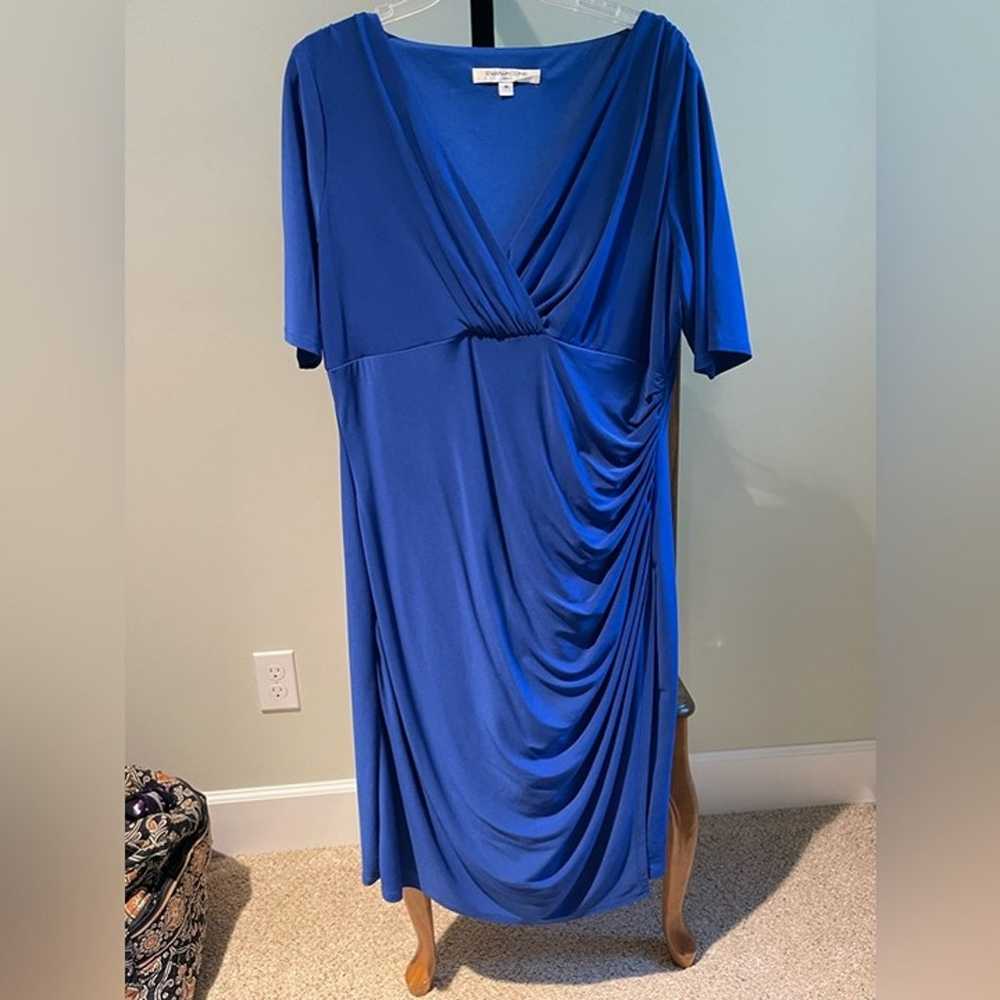 Evan-Picone Royal Blue Dress - image 1