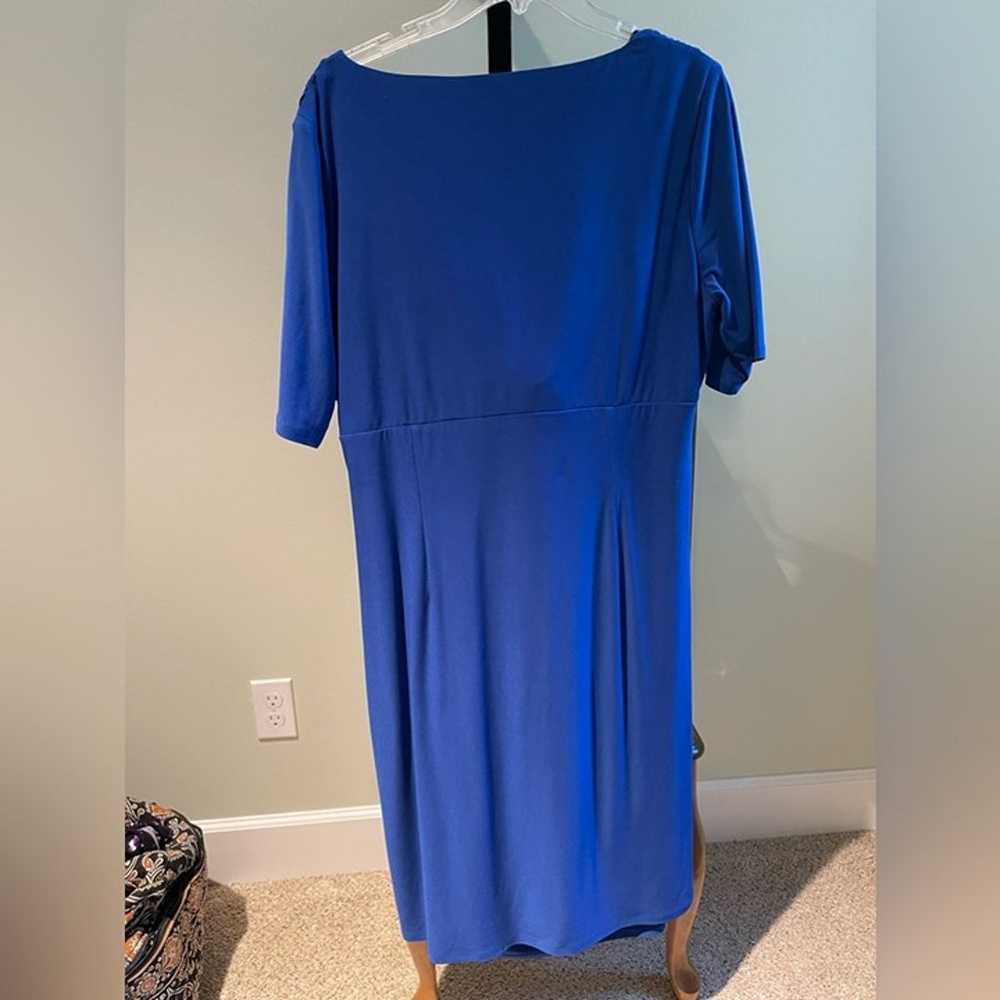 Evan-Picone Royal Blue Dress - image 2
