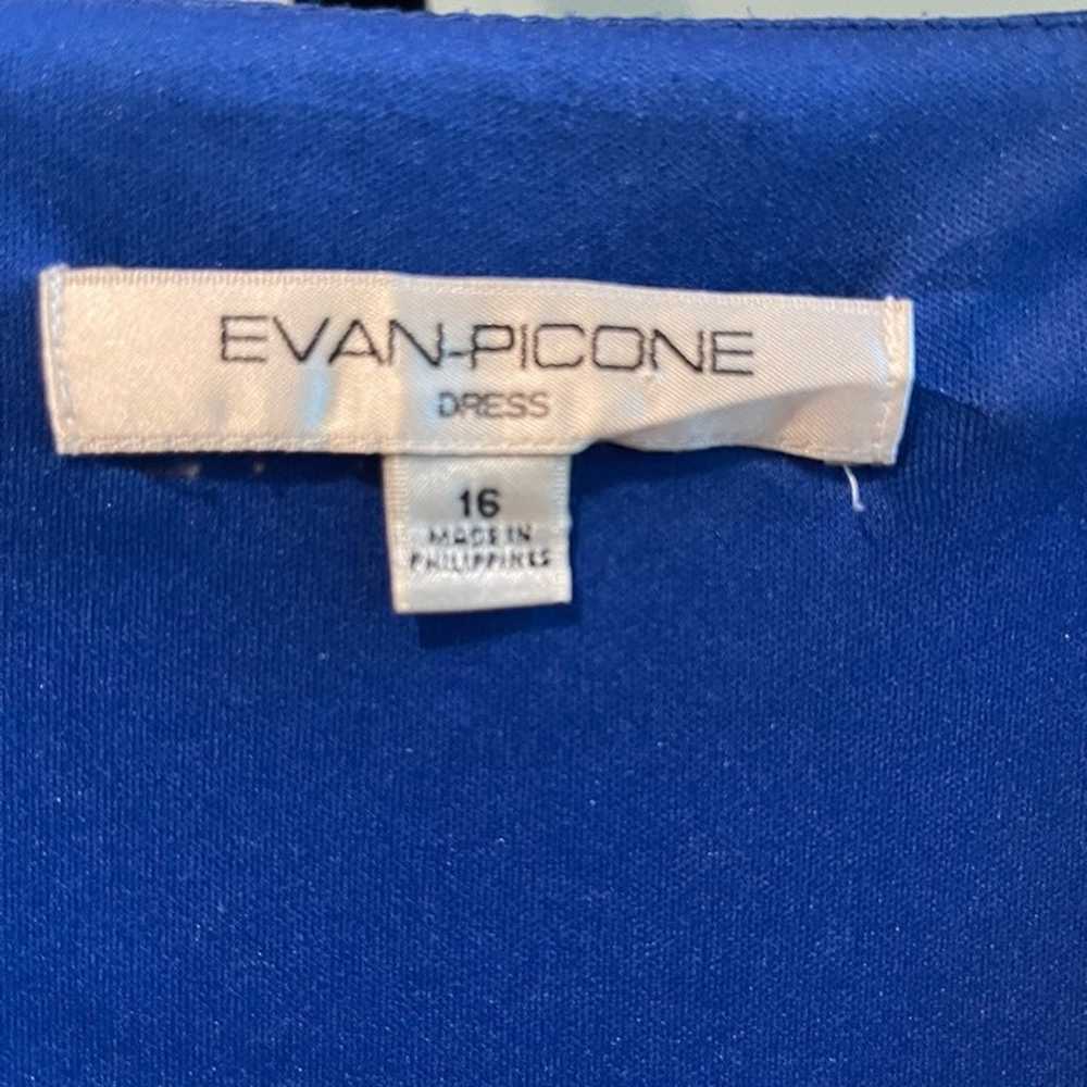 Evan-Picone Royal Blue Dress - image 3