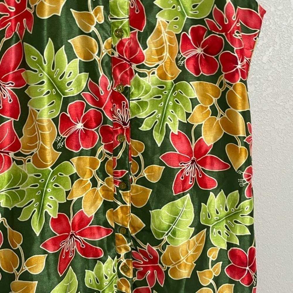 Vintage Selene Sport Hibiscus Hawaiian Floral Dre… - image 5