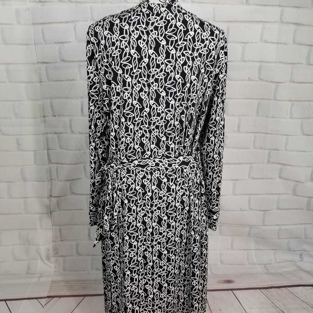 INC women's long sleeve stretch knit geometric pr… - image 9