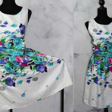 Tiana B Multi Color Floral Dress (16) - image 1