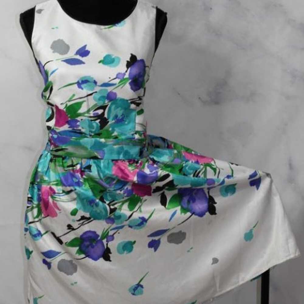 Tiana B Multi Color Floral Dress (16) - image 4