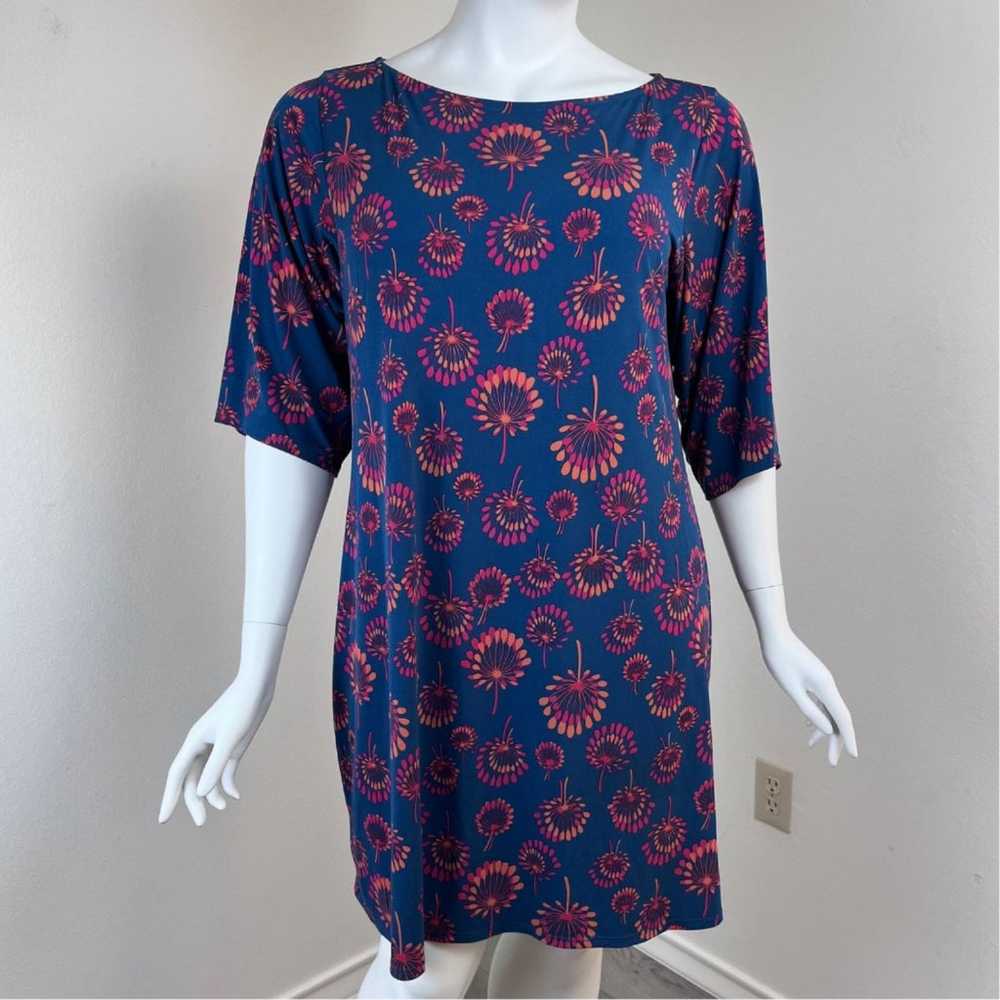 Leota Women Size 2XL Blue Floral Shift Pullover J… - image 11