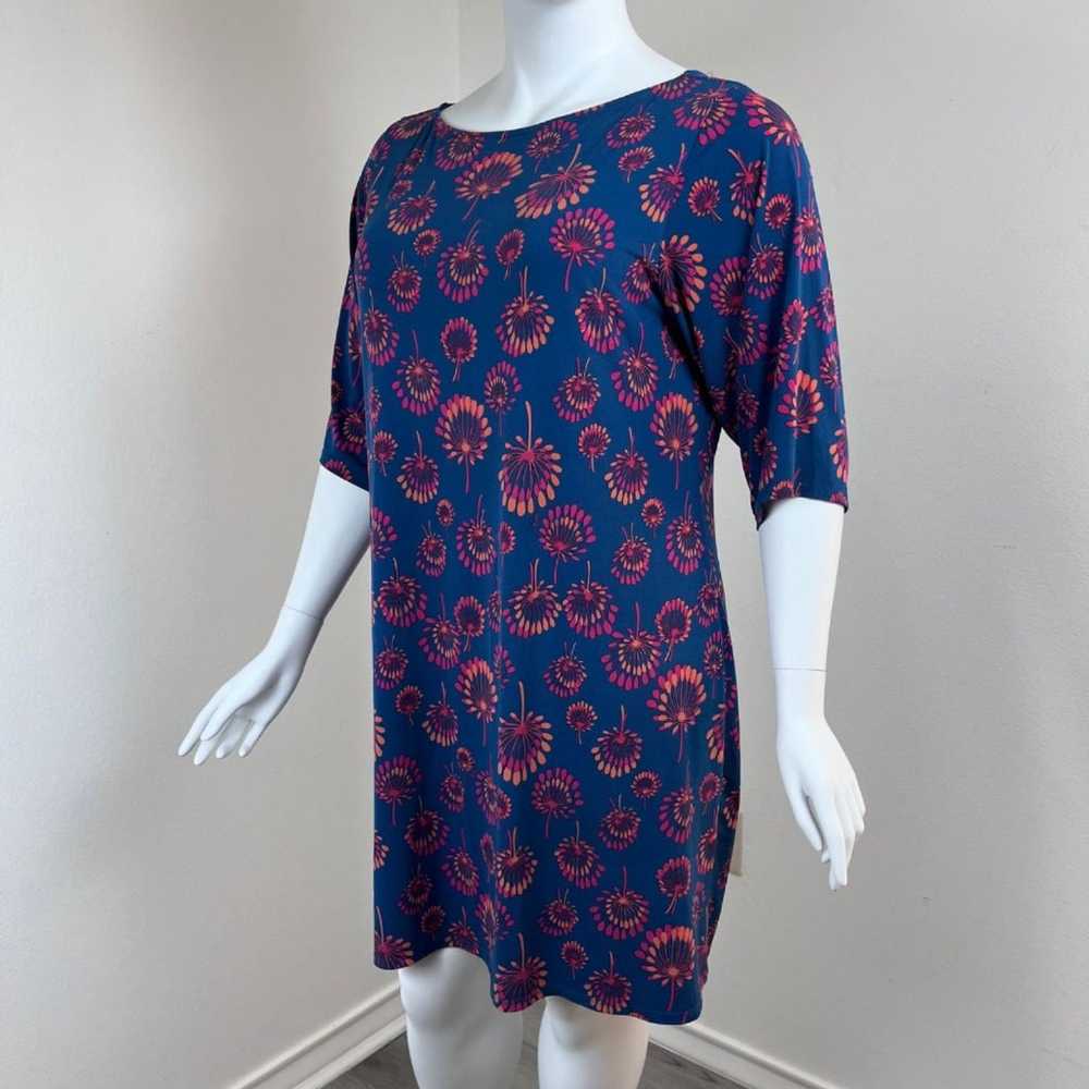 Leota Women Size 2XL Blue Floral Shift Pullover J… - image 12