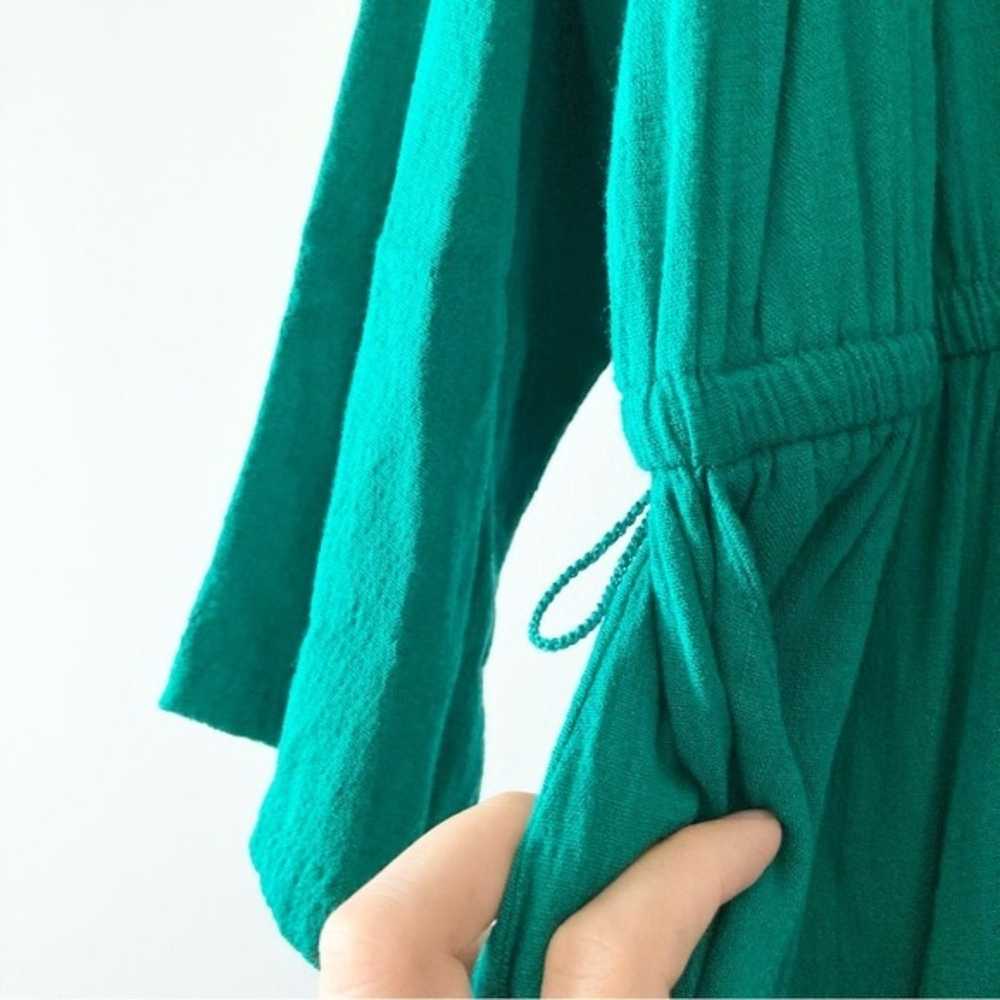 Torrid Green Button Up Long Sleeve Dress Size 2X - image 2