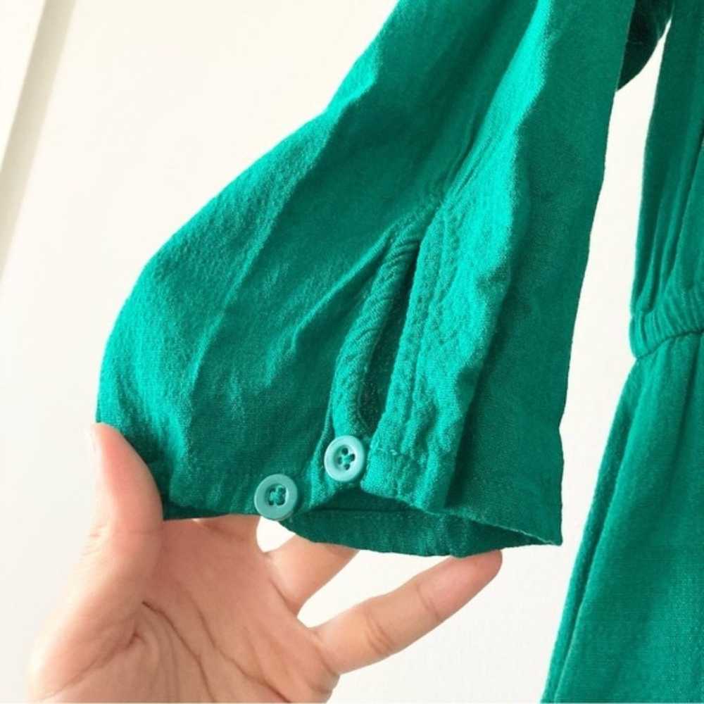 Torrid Green Button Up Long Sleeve Dress Size 2X - image 3