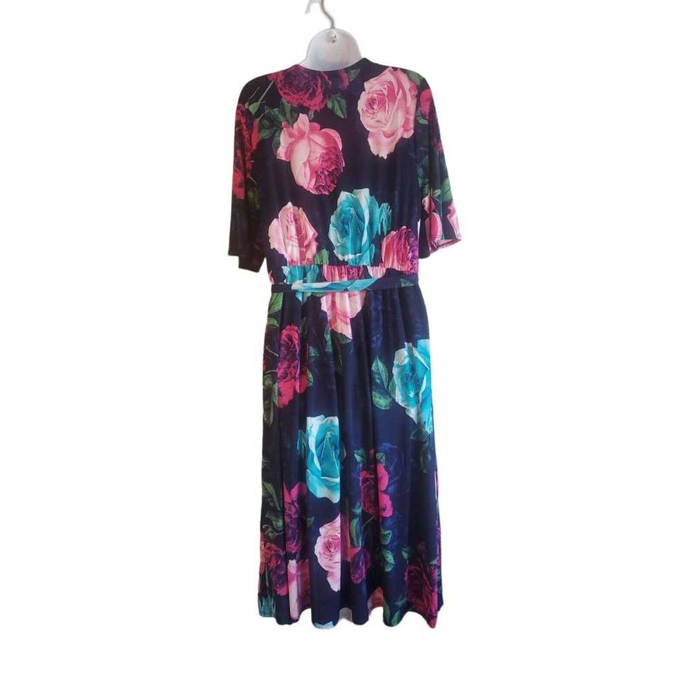 Chris & Carol Plus 2X Faux wrap Floral Dress - image 2