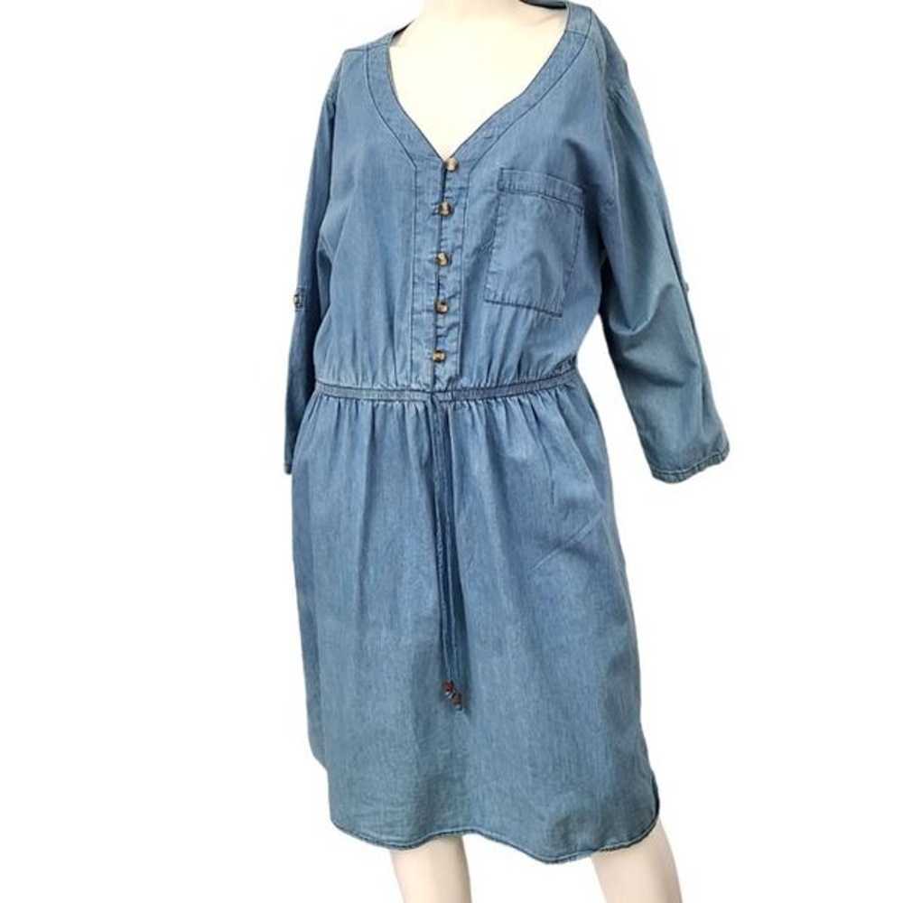 MPH Collection Chambray Dress size 2X - image 2