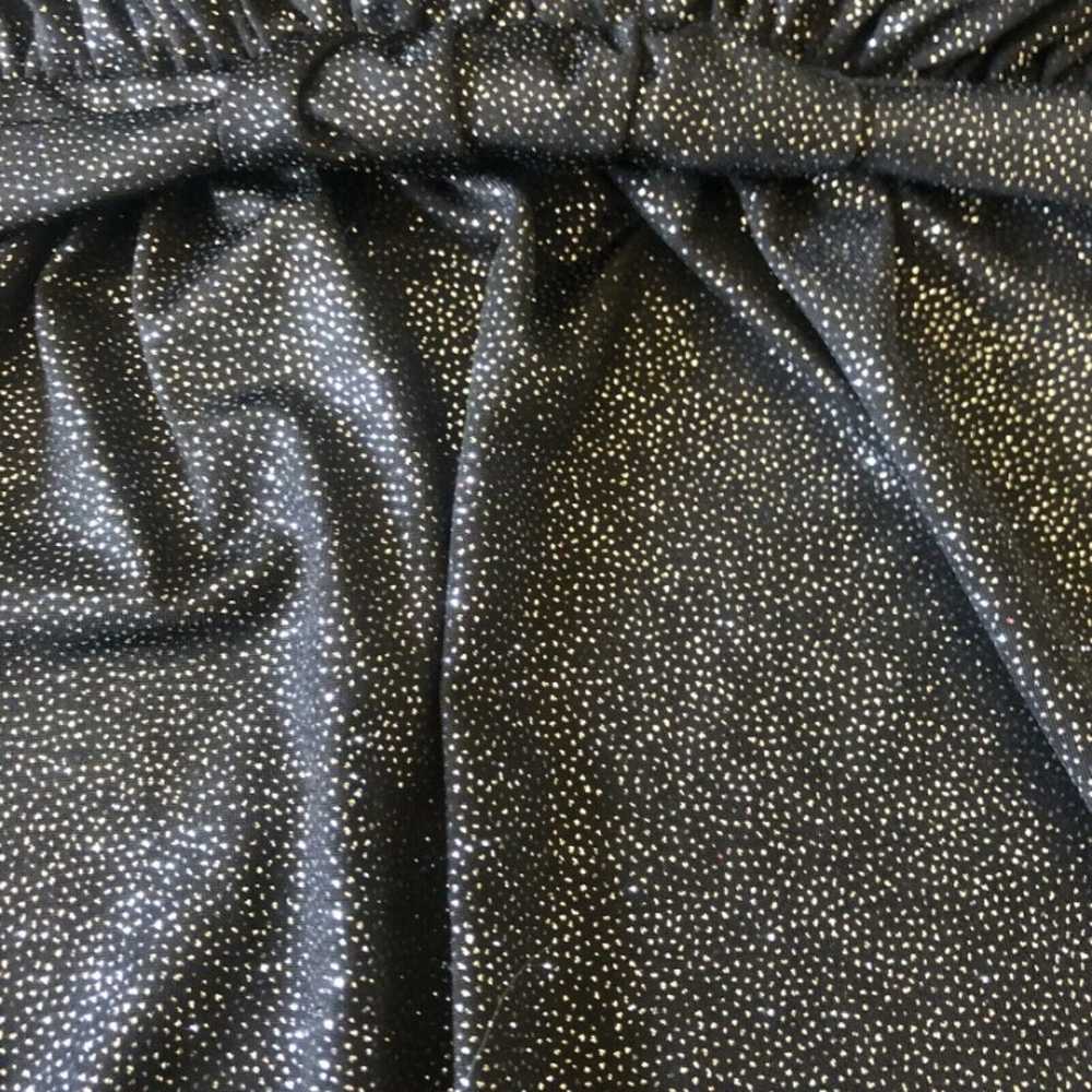 Torrid 2 silver glitter Black Base dress - image 4