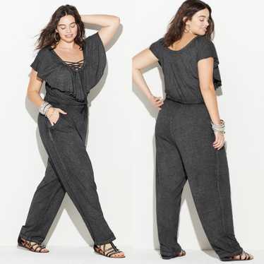 Loralette Criss Cross Ruffle Jumpsuit - image 1