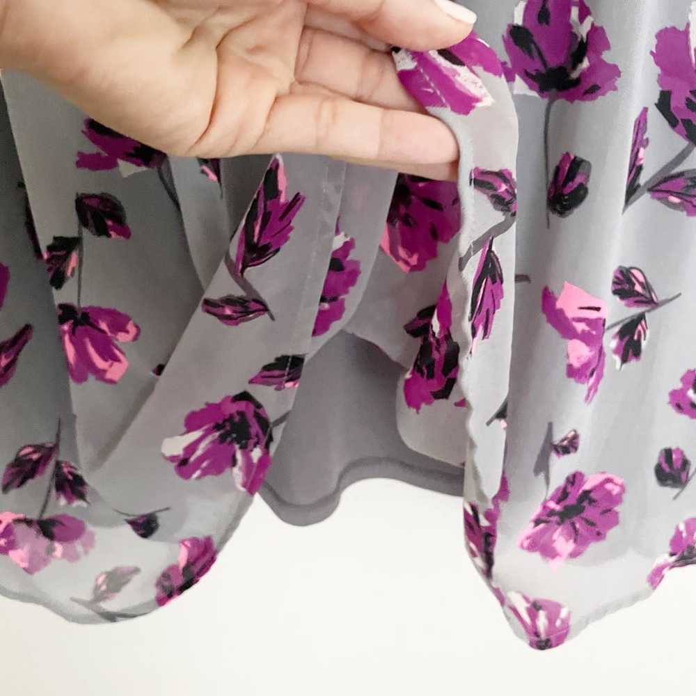 Torrid floral print tie sleeve chiffon dress - image 8