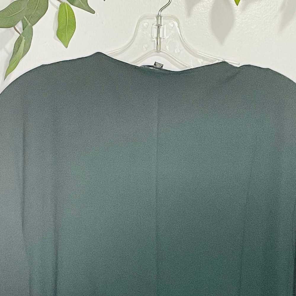 Eloquii Woman's Plus Sz 20 Deep Green V-neck Long… - image 11