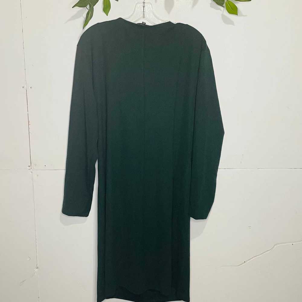 Eloquii Woman's Plus Sz 20 Deep Green V-neck Long… - image 2