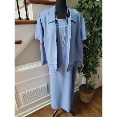 Lady Dorby Blue Knee Length 2Piece Dress