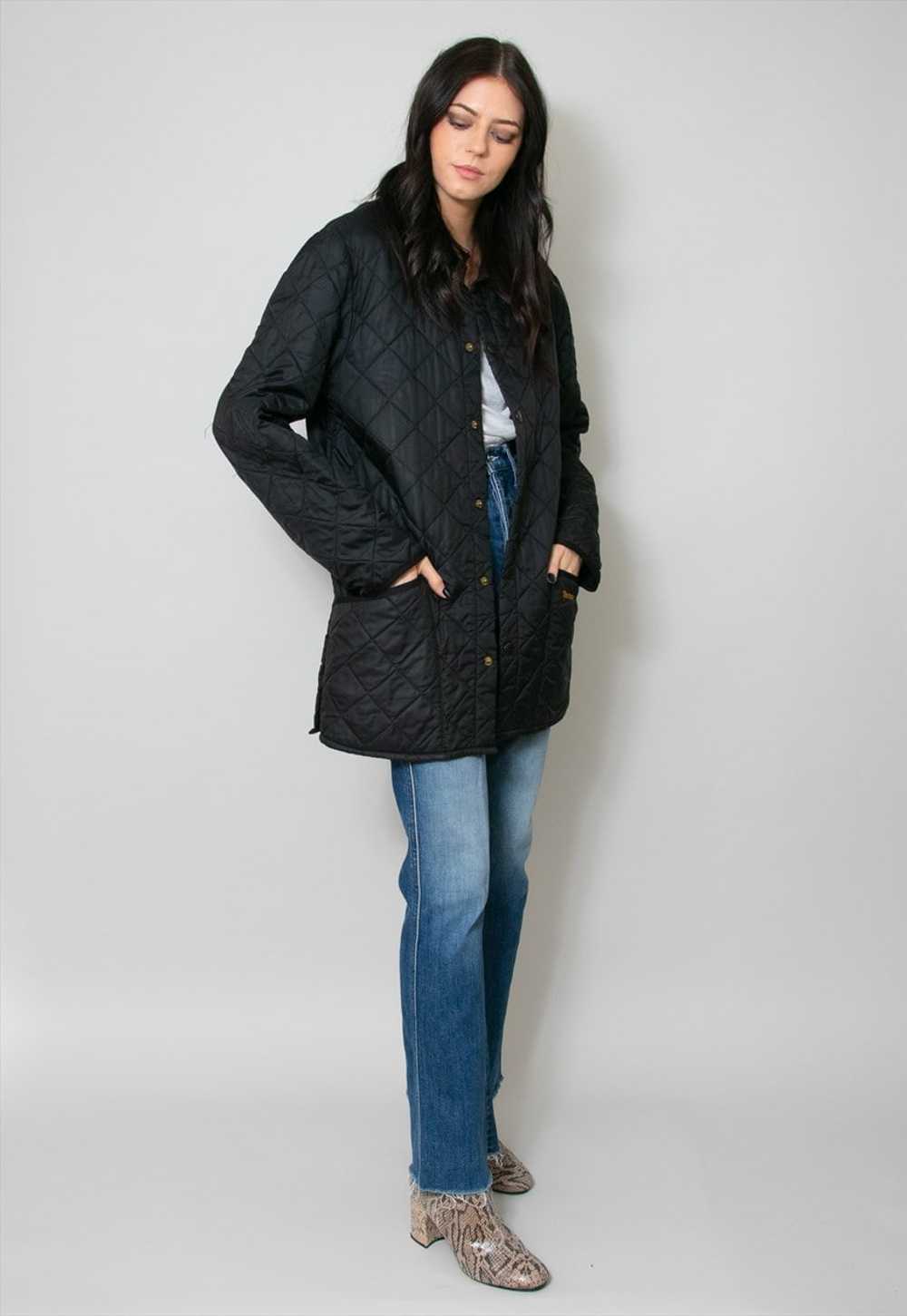 Barbour Ladies Black Quilted Long Sleeve Jacket - image 2