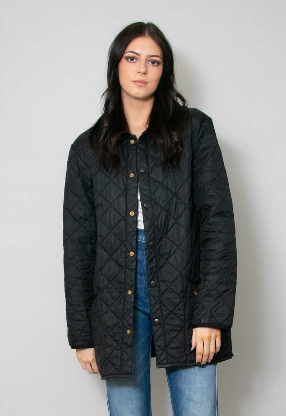 Barbour Ladies Black Quilted Long Sleeve Jacket - image 3