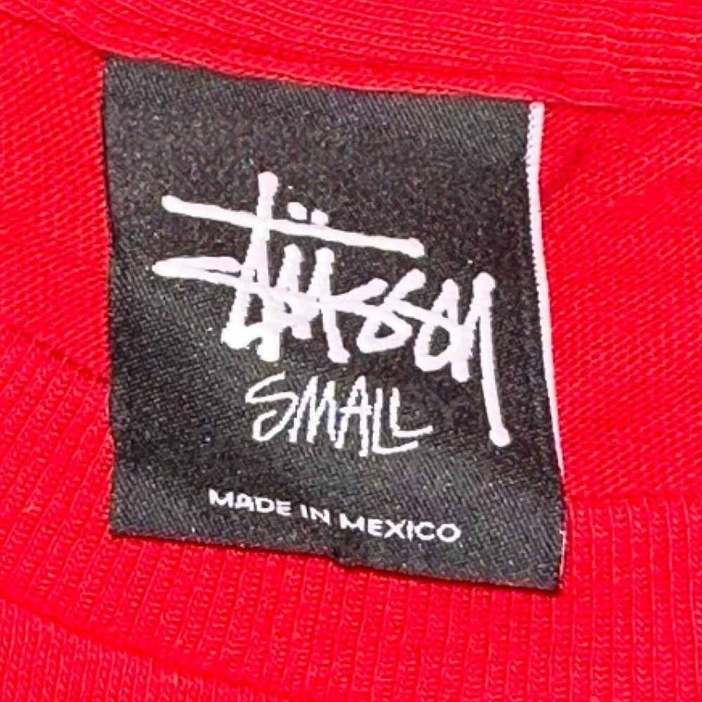Stussy No.4 Red T Shirt Size Small - image 3