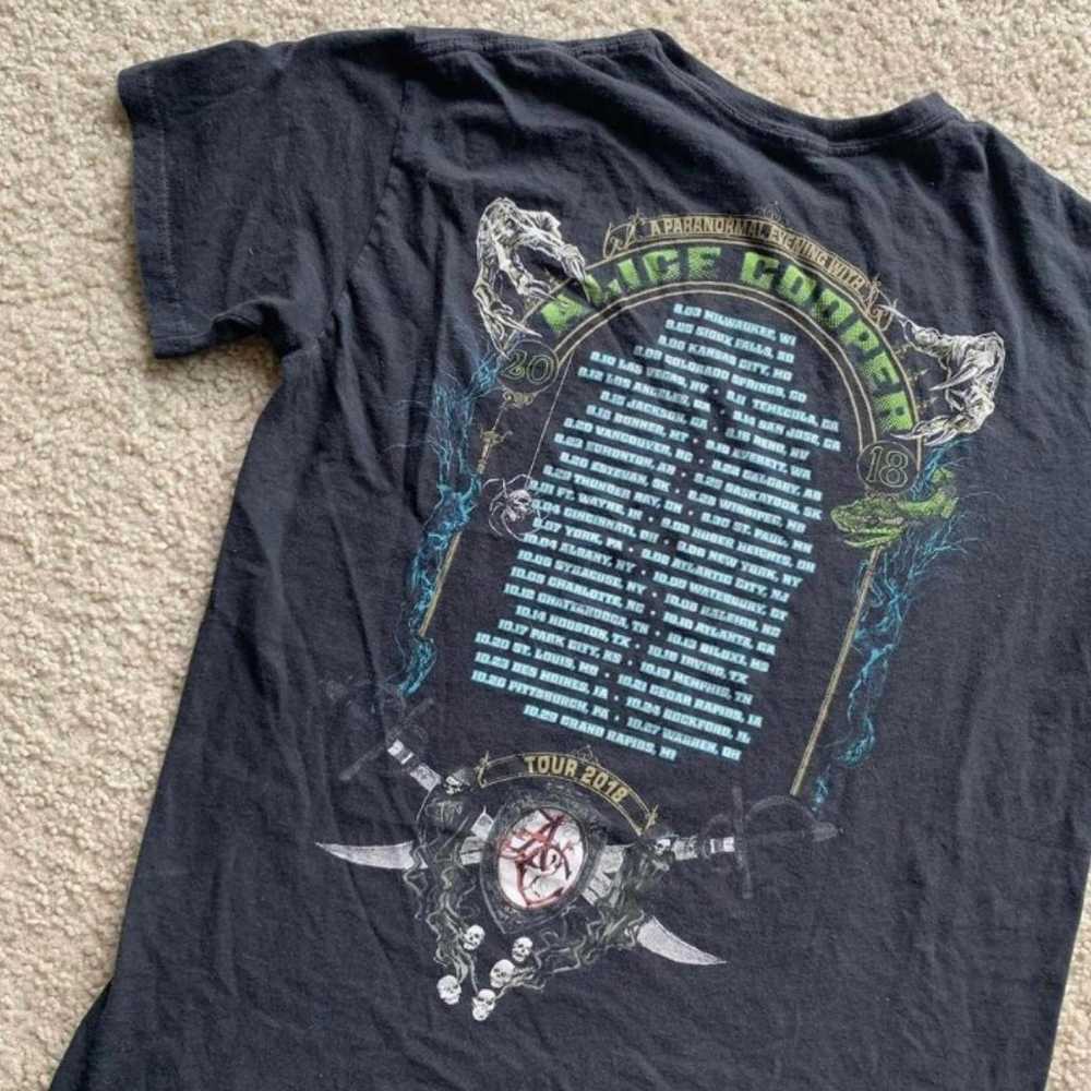 Alice Cooper 2018 Tour T Shirt - image 2