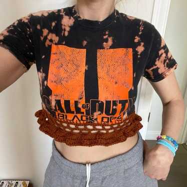 Reworked Call of Duty tie dye crop top