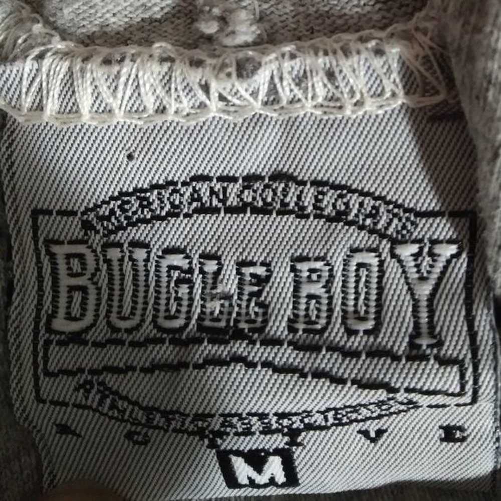 Vintage Bugle Boy Collegiate Sport T-Shirt Hoodie - image 5