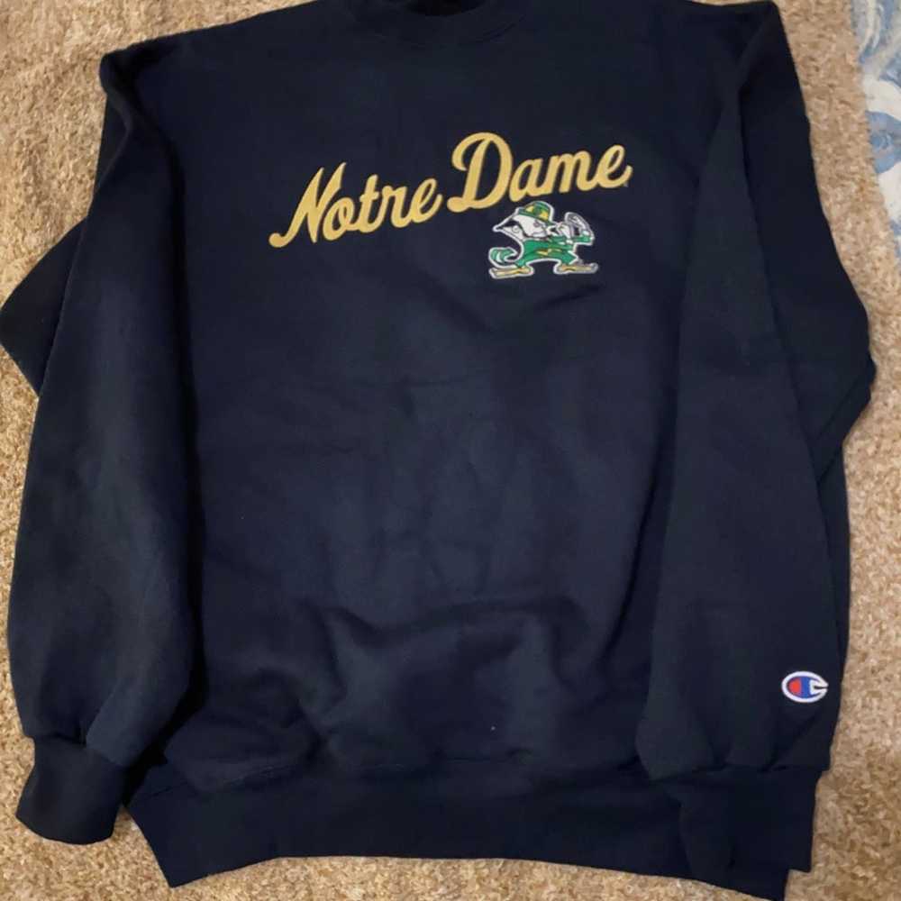 Vintage NCAA Notre Dame Champion Sweatshirt - image 3