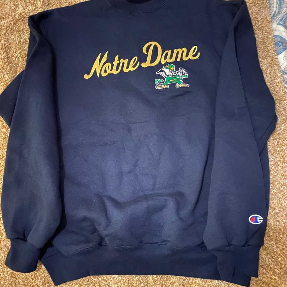 Vintage NCAA Notre Dame Champion Sweatshirt - image 4