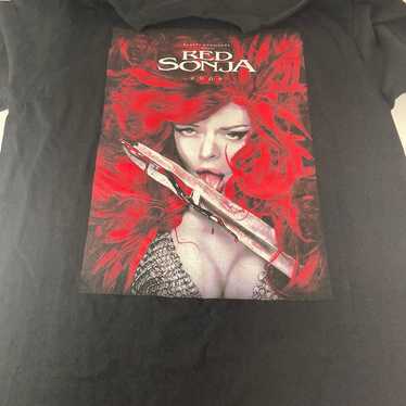 Very Rae 2009 SDCC Red Sonja T-Shirt Med. Rose McG