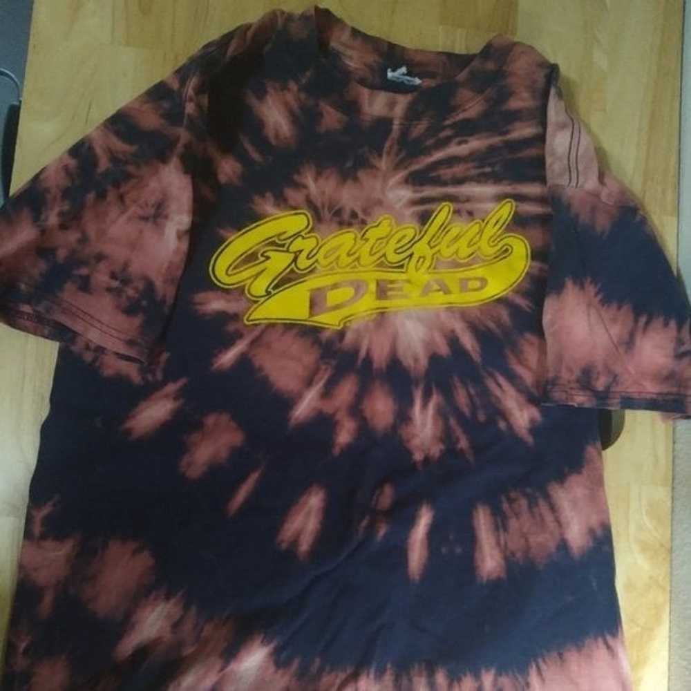 Vintage Grateful Dead Logo Tie Dye T-Shirt - image 1