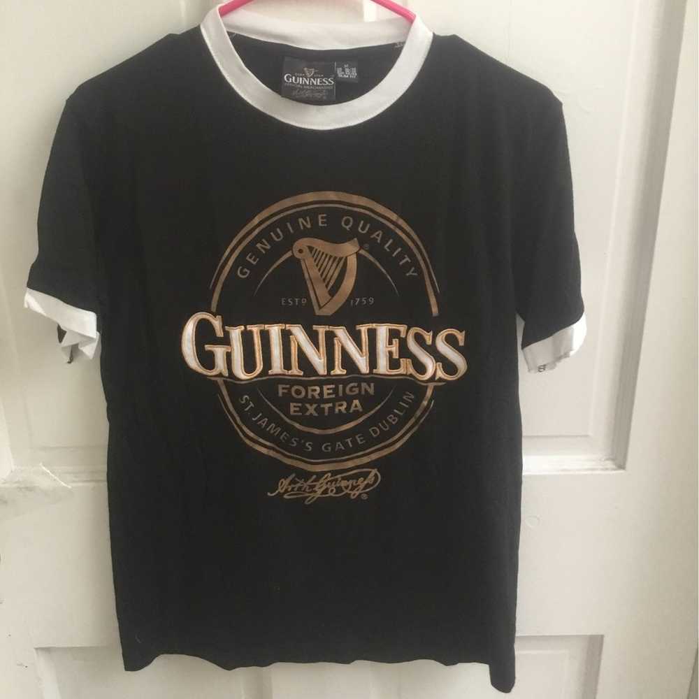 Rare embroidered Guiness tshirt - image 1