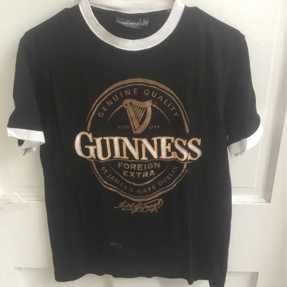 Rare embroidered Guiness tshirt - image 2