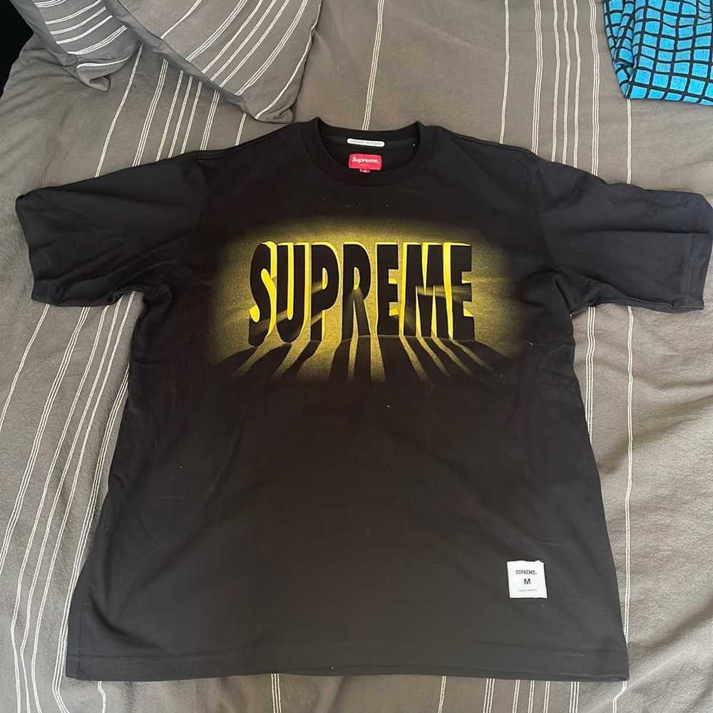 Supreme gold bold logo t-shirt - image 1