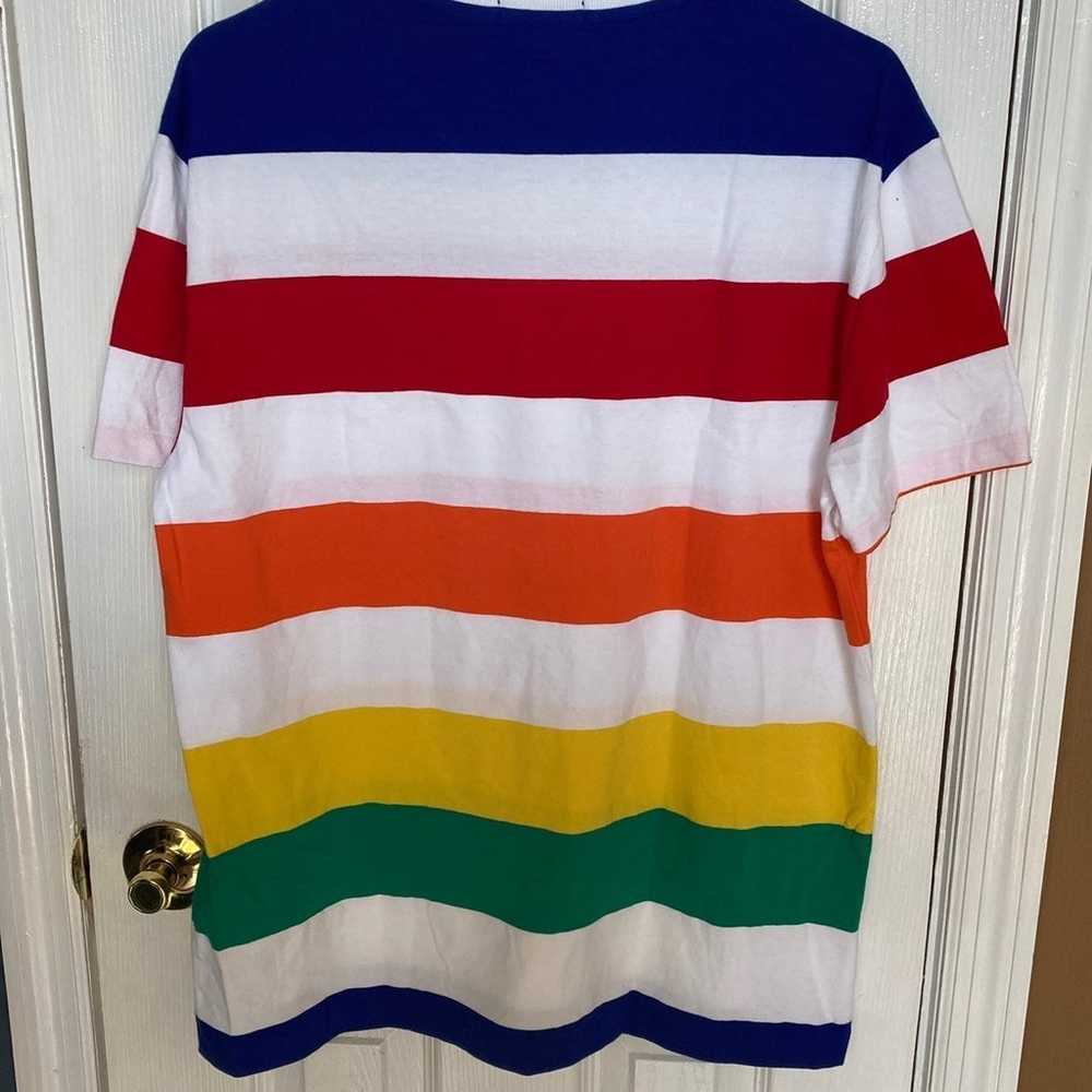 Polo Ralph Lauren White Classic Fit Rainbow Bold … - image 4