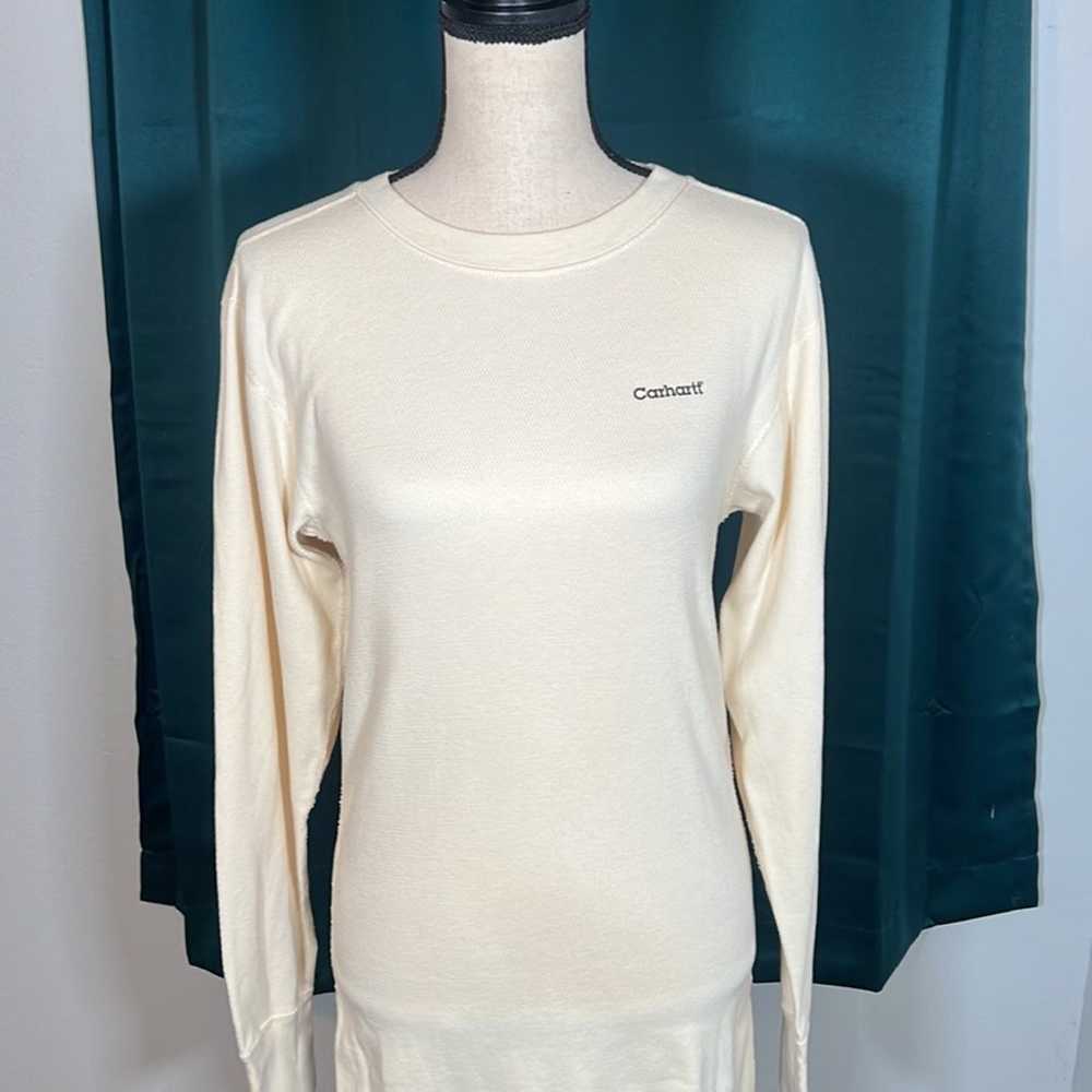 Carhartt Thermal Long Sleeve Shirt USA Made Off W… - image 2