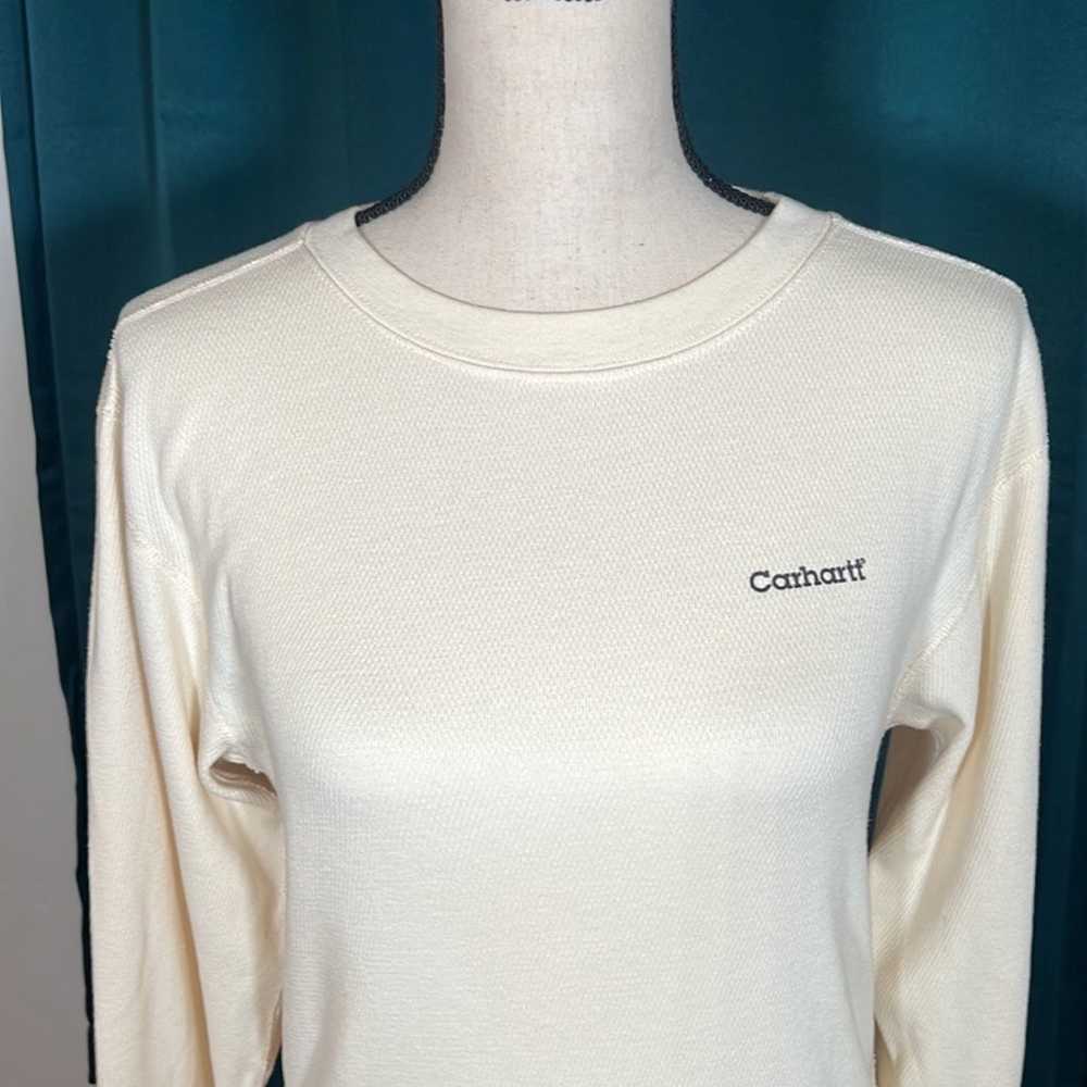 Carhartt Thermal Long Sleeve Shirt USA Made Off W… - image 3