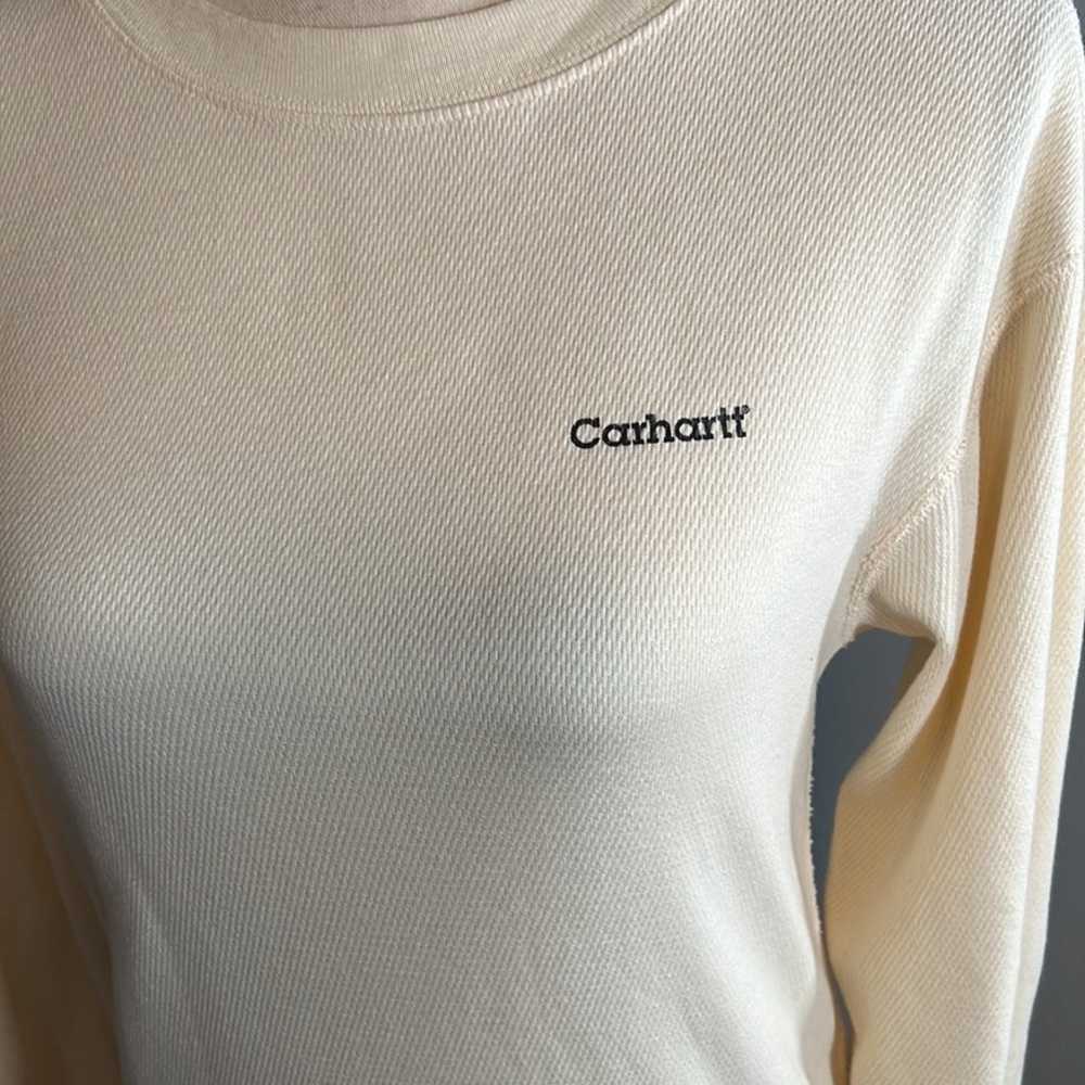 Carhartt Thermal Long Sleeve Shirt USA Made Off W… - image 6