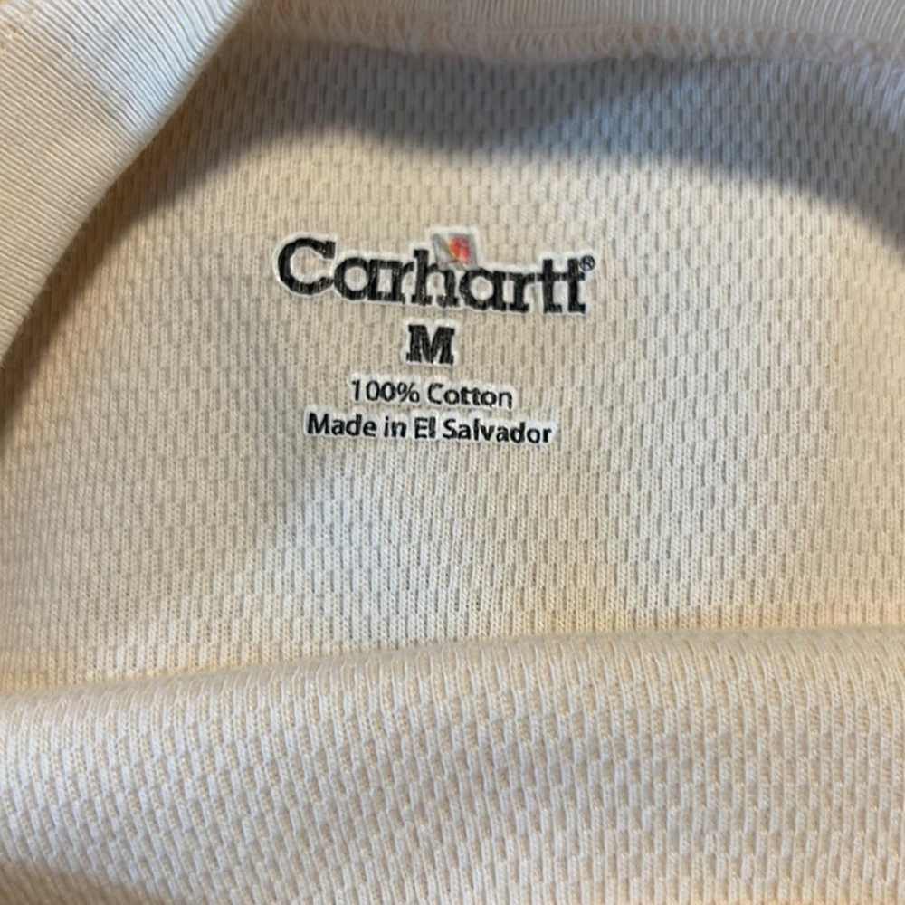 Carhartt Thermal Long Sleeve Shirt USA Made Off W… - image 8