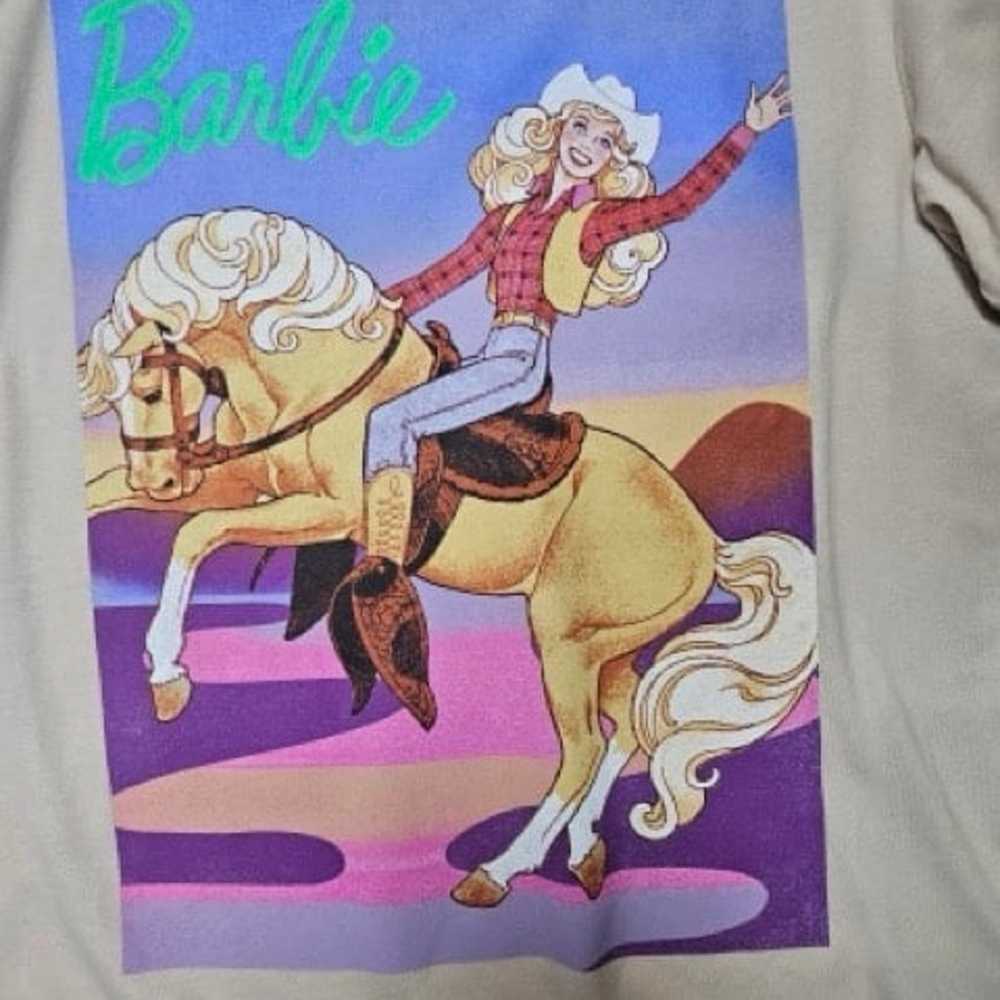 Barbie T-Shirt Men’s Large Cowgirl Vintage Style … - image 2