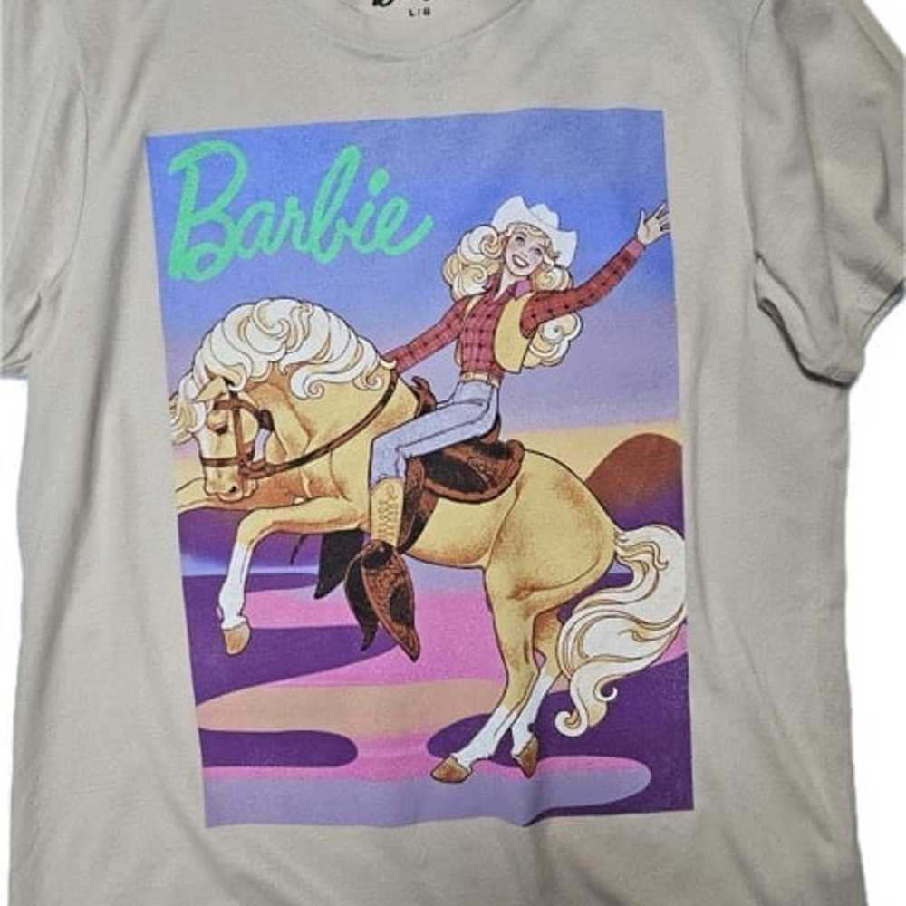 Barbie T-Shirt Men’s Large Cowgirl Vintage Style … - image 6