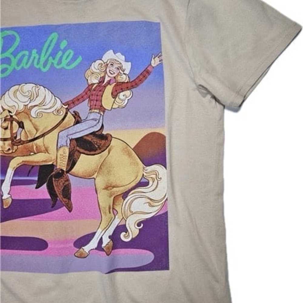 Barbie T-Shirt Men’s Large Cowgirl Vintage Style … - image 7