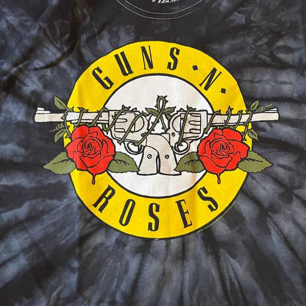 Vintage Guns &  Roses concert tie dye shirt - image 3