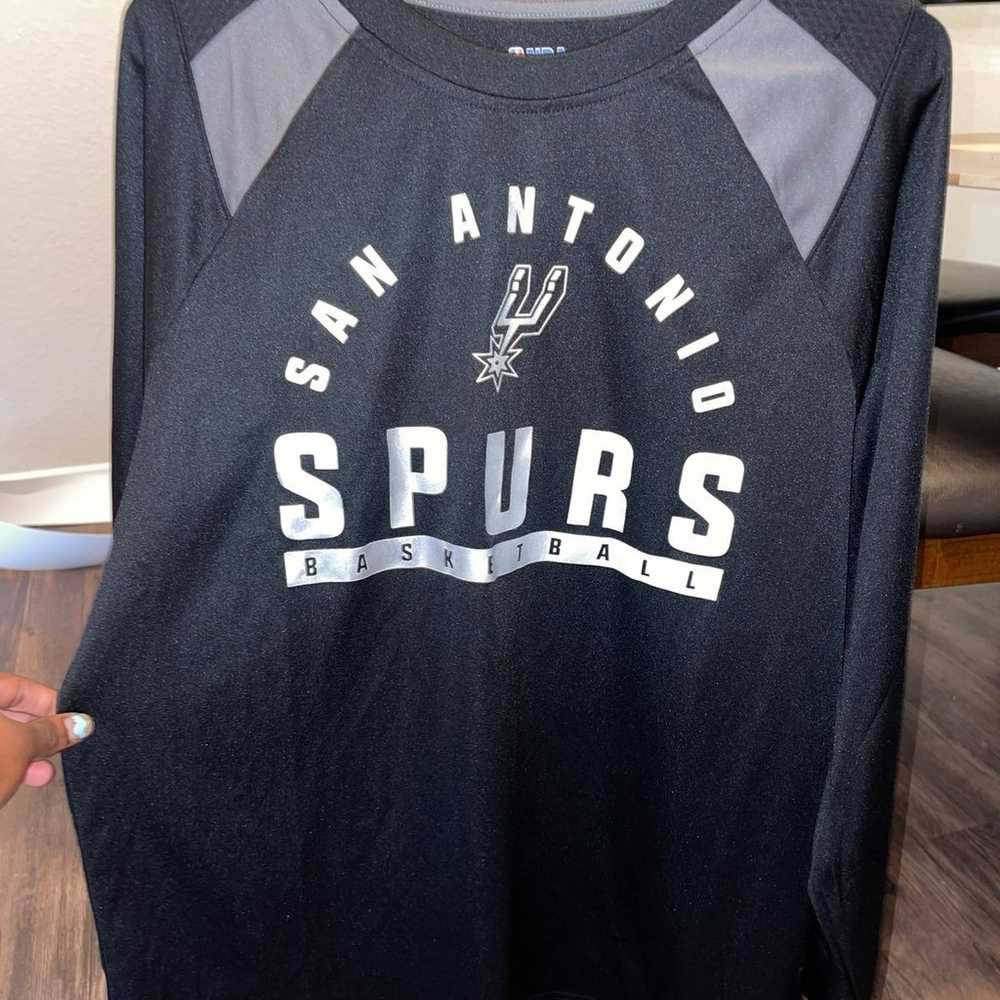Long sleeve San Antonio Spurs Graphic Black T Shi… - image 1