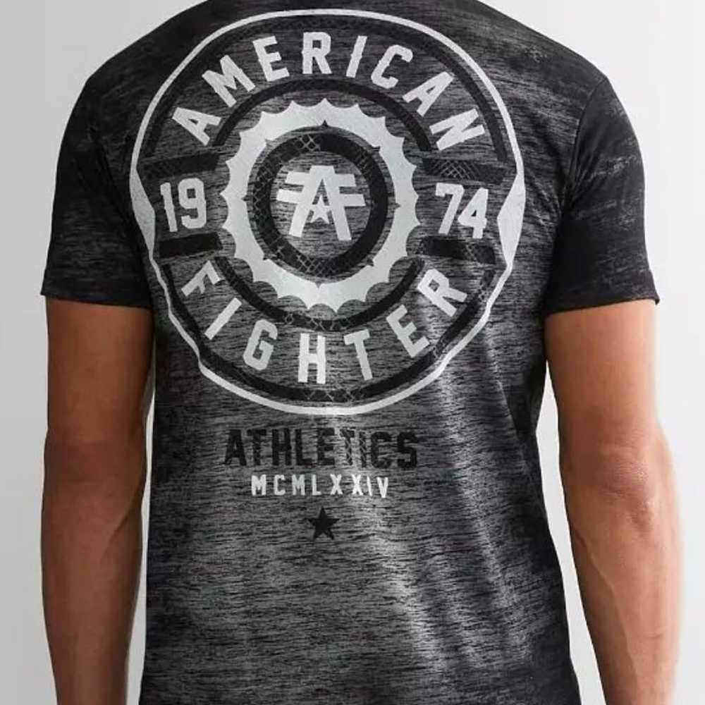 AMERICAN FIGHTER BLACK SHORT SLEEVE SIZE LARGE - image 2